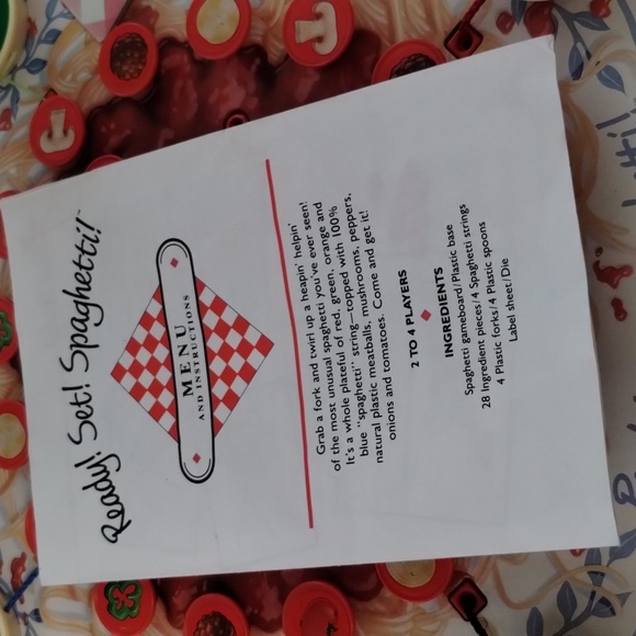 Vintage 1989 Ready! Set! Spaghetti Board Game - Picture 12 of 15